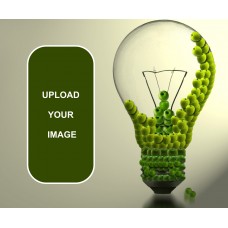 Green Bulb Idea Mouse Pad